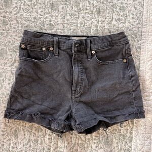 Madewell Black Jean Shorts